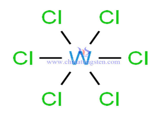 image de la structure de l'hexachlorure de tungstène